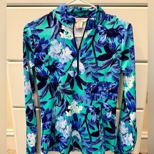 Tommy Bahama Active Quarter Zip Size S 🌴🌸⛳️